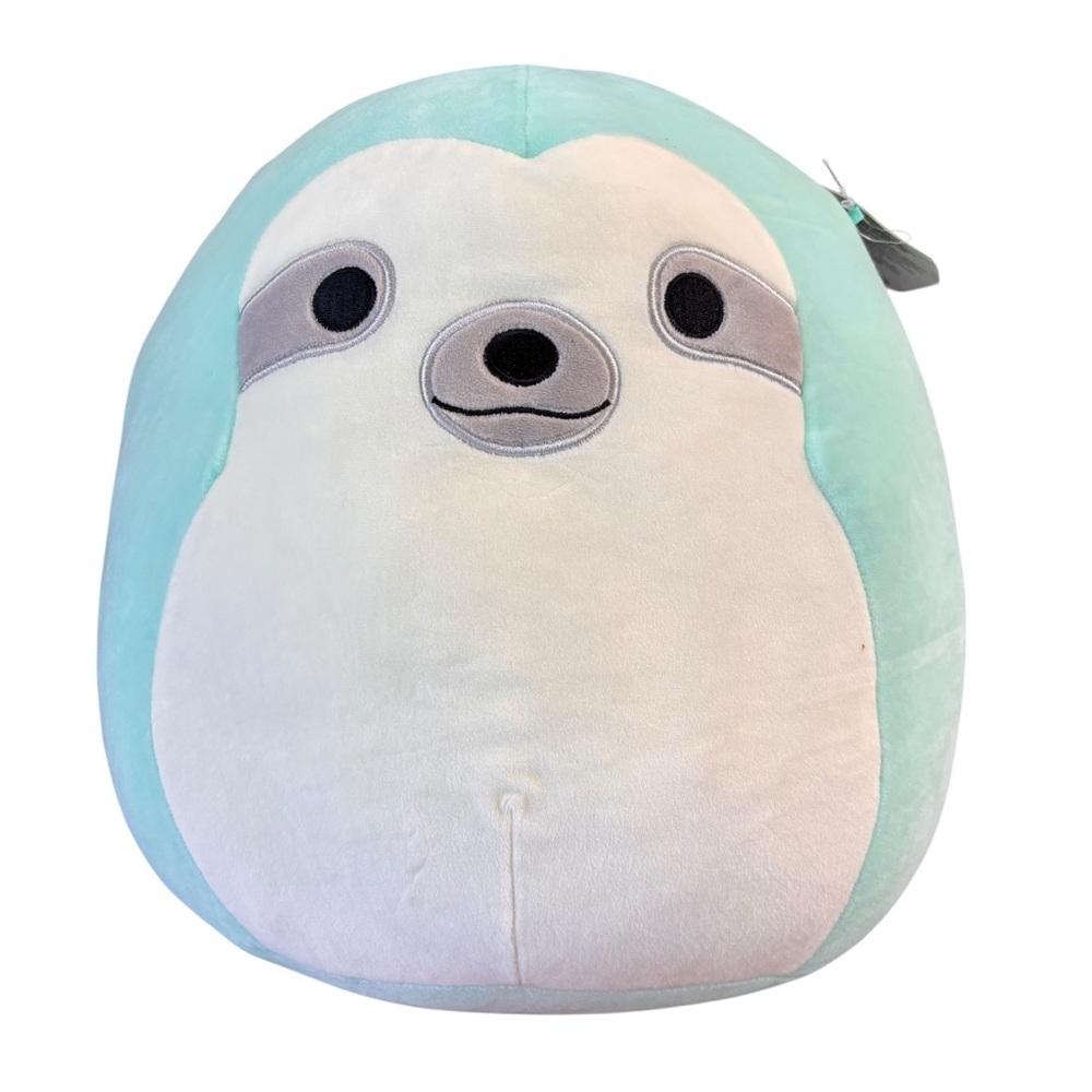 Sloth Aqua Squishmallow Pillow Toy 12”